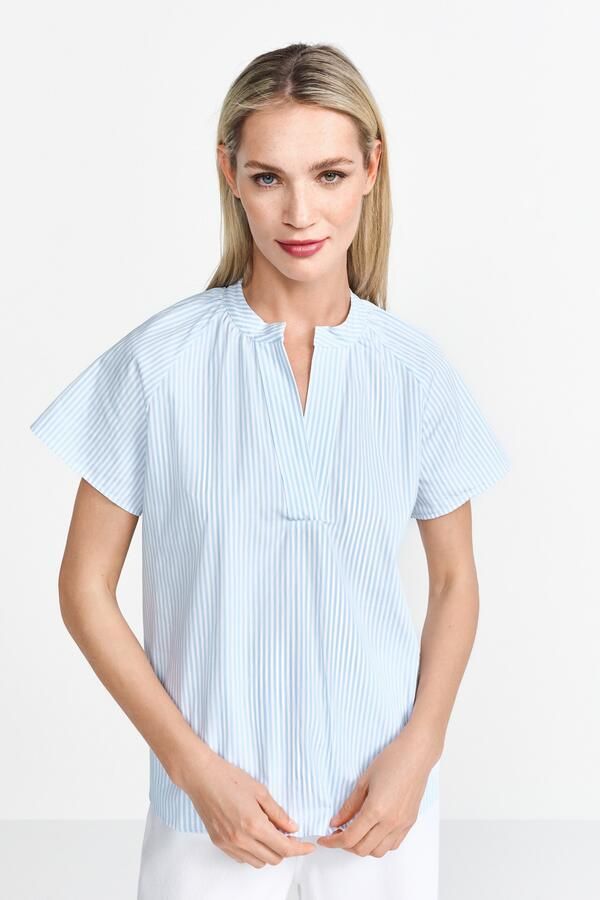 Rich & Royal Regular fit blouse met tuniekkraag - Foto 5