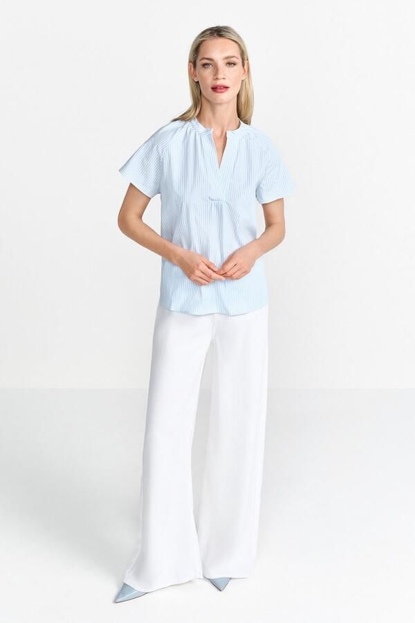 Rich & Royal Regular fit blouse met tuniekkraag - Foto 3