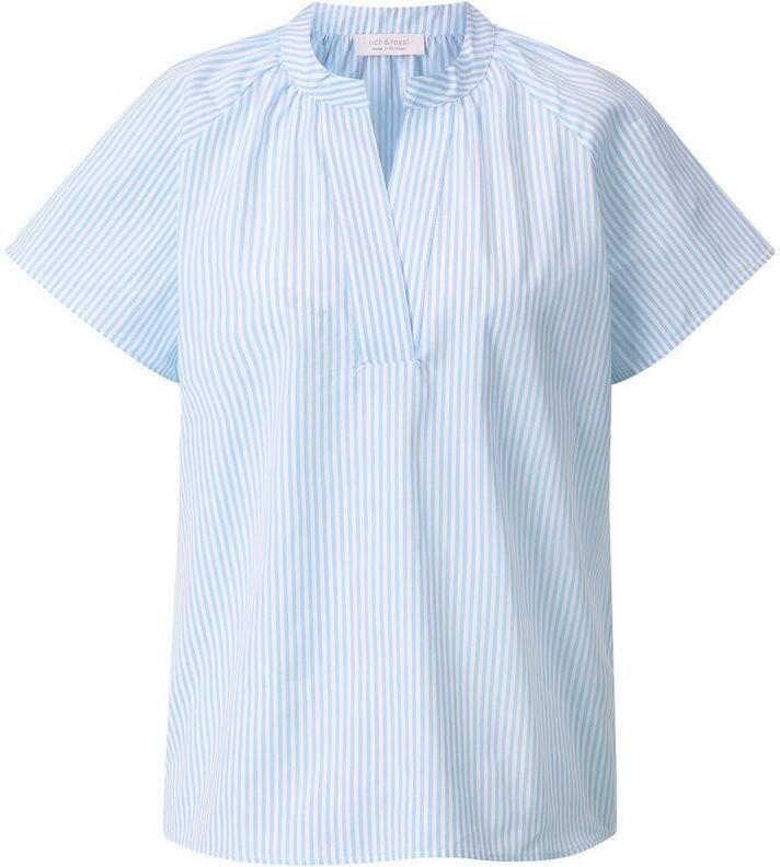 Rich & Royal Regular fit blouse met tuniekkraag