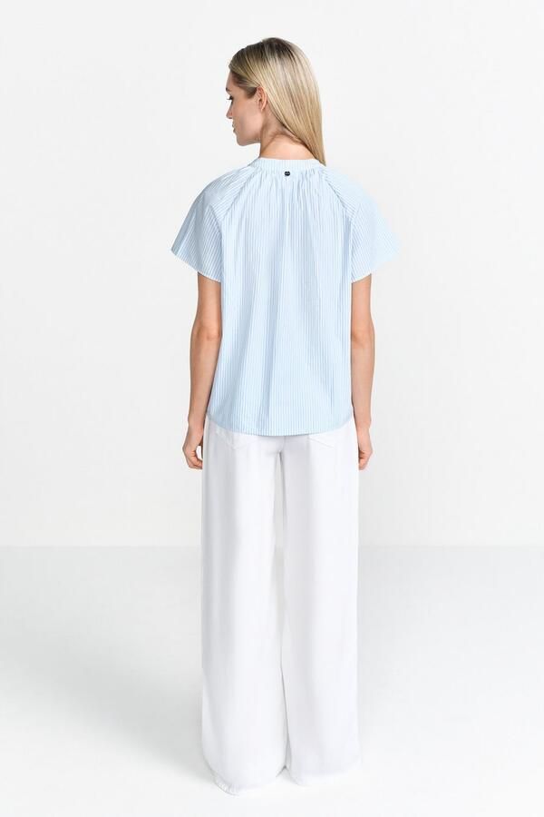 Rich & Royal Regular fit blouse met tuniekkraag - Foto 4