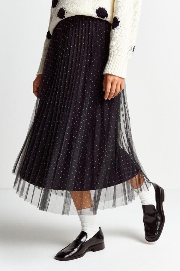 Rich & Royal Bloemen Tule Rok Blue Dames - Foto 4