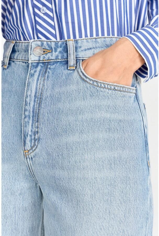 Rich & Royal Wijde jeans Hoge taille lichte used-look - Foto 4