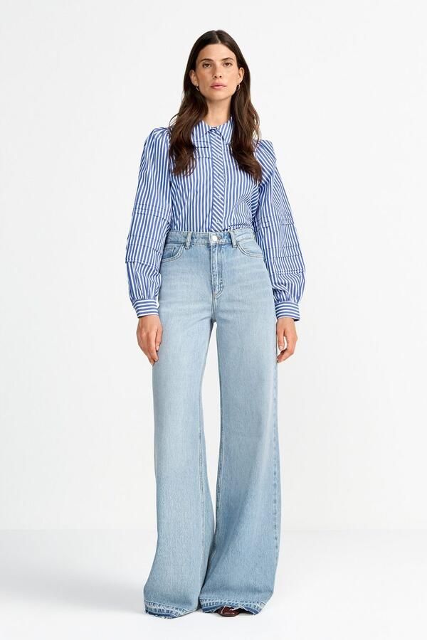 Rich & Royal Wijde jeans Hoge taille lichte used-look - Foto 2