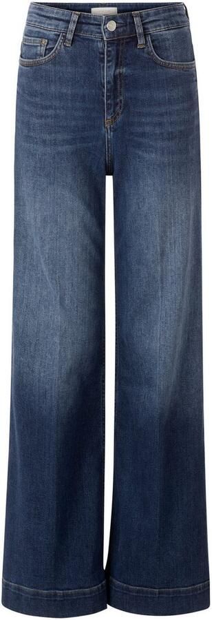 Rich & Royal Wijde jeans NOS MR SC F Blue Hoge taille wijde pijp subtiele wassing - Foto 5