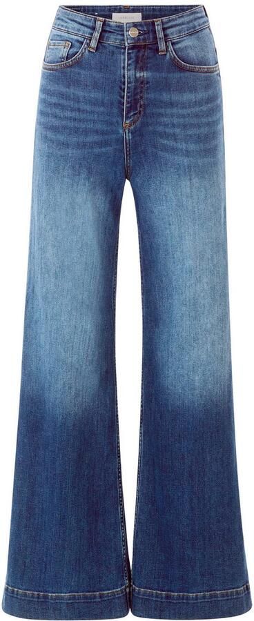 Rich & Royal Wijde jeans NOS MR SC F Blue Hoge taille wijde pijp subtiele wassing - Foto 4