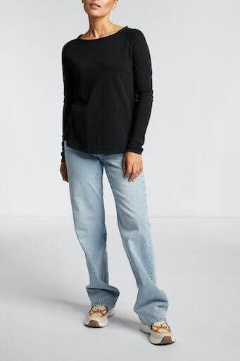 Rich & Royal Shirt met lange mouwen 2409 O HJ LS met open halslijn en zoom