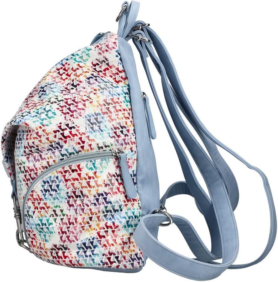 Rieker Rugzak damesrugzak vrijetijdsrugzak in kleurrijke uitstraling