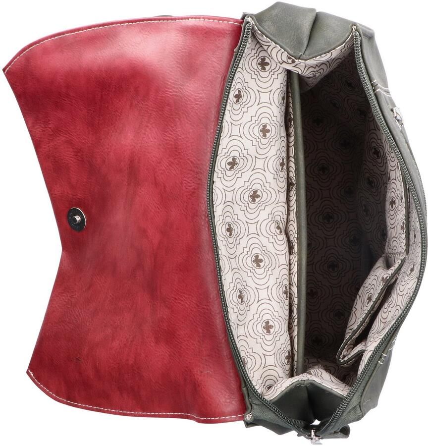 Rieker Rugzak Vrijetijdsrugzak shoppingrugzak met kleurrijke accenten