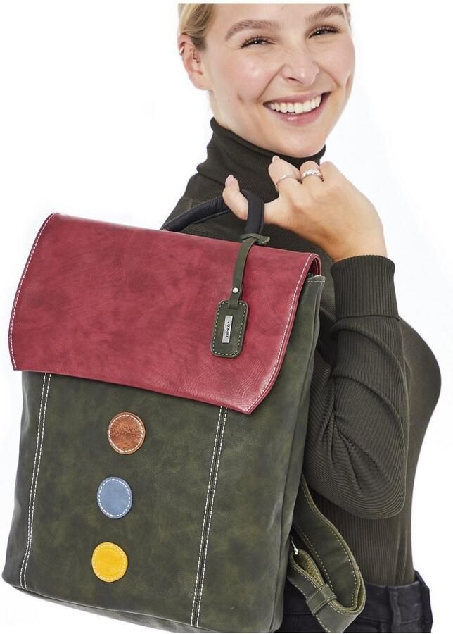 Rieker Rugzak Vrijetijdsrugzak shoppingrugzak met kleurrijke accenten - Foto 5