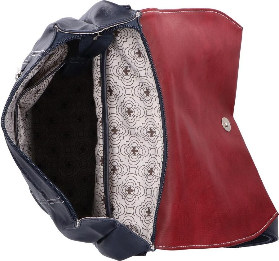 Rieker Rugzak Vrijetijdsrugzak shoppingrugzak met kleurrijke accenten