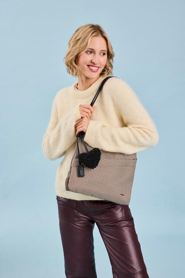 Rieker Schoudertas dames handtas met twee hoofdvakken - Foto 4