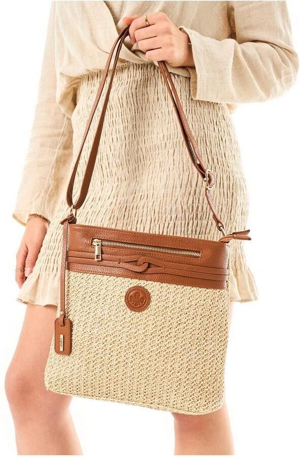 Rieker Schoudertas dames tas met afneembare logo-hanger - Foto 3