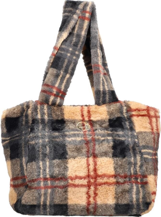 Rieker Shopper Schoudertas in modieuze ruitoptiek - Foto 5