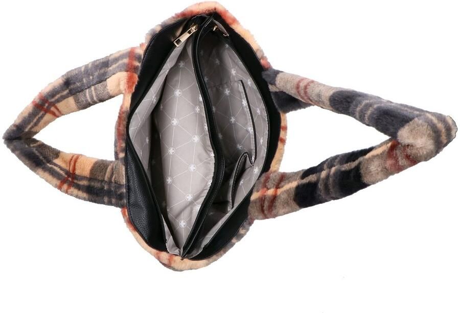 Rieker Shopper Schoudertas in modieuze ruitoptiek - Foto 2