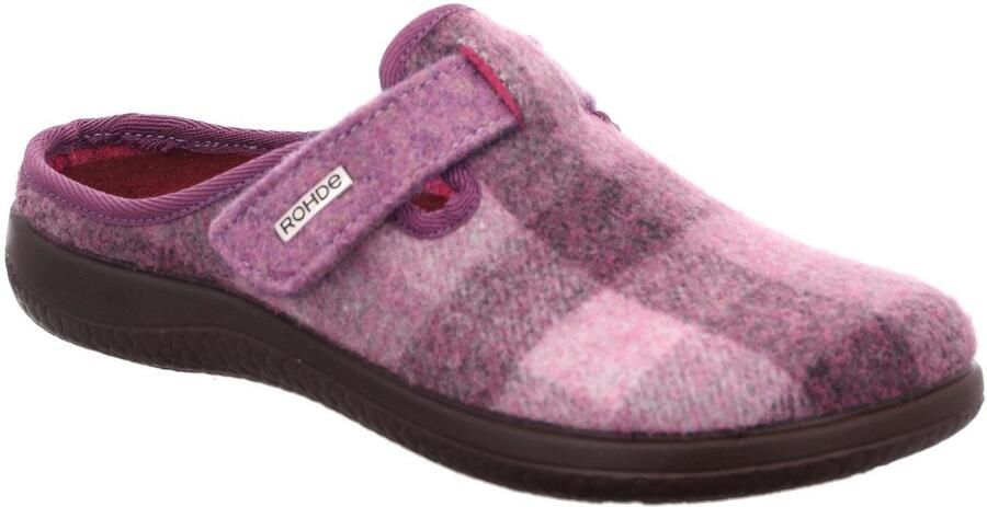 Rohde Pantoffels Bari Pantoffel slof clog huis-slipper met klittenband - Foto 3