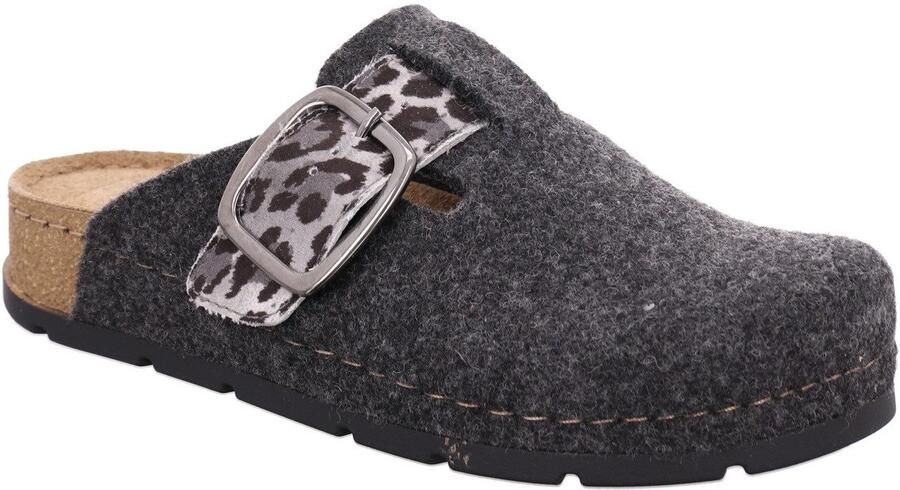 Rohde Pantoffels Soave Pantoffel slof clog huis-slipper met plateauzool - Foto 3
