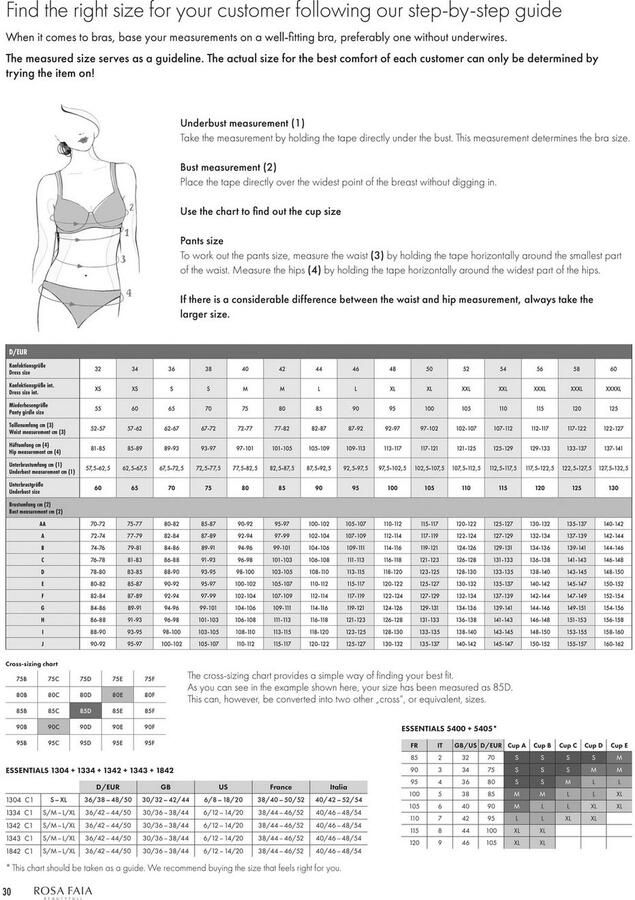 Rosa Faia Beugel-bh Sita vrouwelijk stijlvol elastisch met kant met beugel driedelige cup - Foto 2