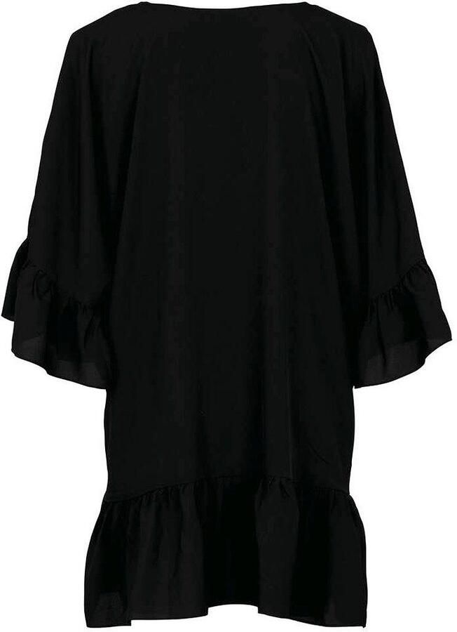 Rosa Faia Strandjurk Akalani kort zacht oversized jurk cover-up v-hals luchtig vrouwelijk