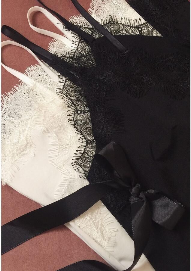 Rosemunde Hemd Billie Strap Top Vintage-kantenrand aan de halslijn en zoom vrouwelijk polyestermix - Foto 4