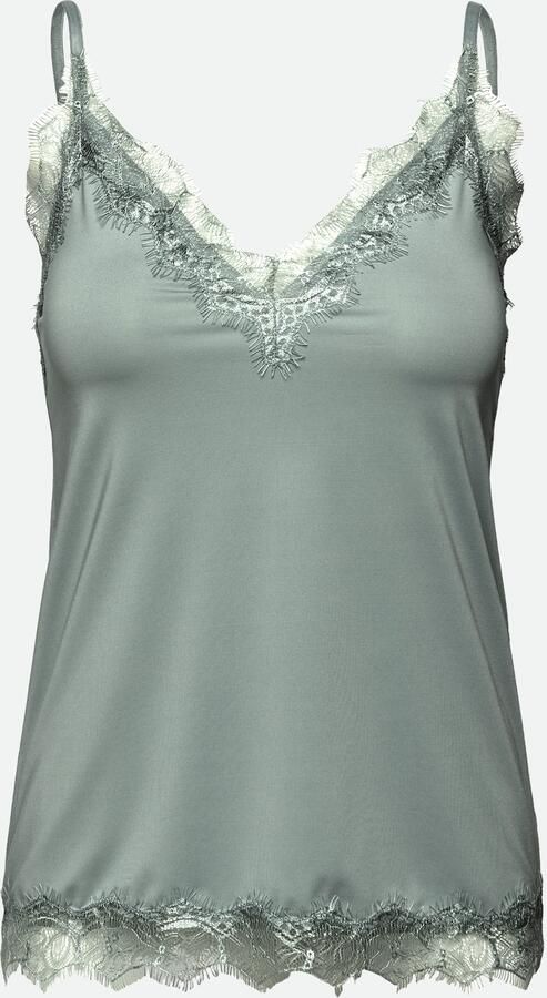 Rosemunde Hemd Billie Strap Top Vintage-kantenrand aan de halslijn en zoom vrouwelijk polyestermix - Foto 3