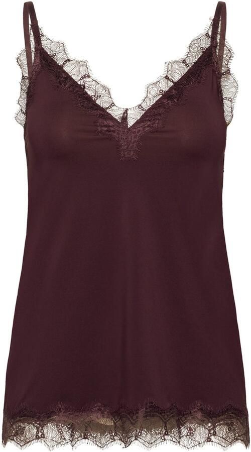 Rosemunde Hemd Billie Strap Top Vintage-kantenrand aan de halslijn en zoom vrouwelijk polyestermix - Foto 3