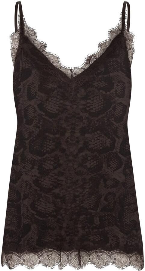 Rosemunde Hemd Billie Strap Top Vintage-kantenrand aan de halslijn en zoom vrouwelijk polyestermix - Foto 3