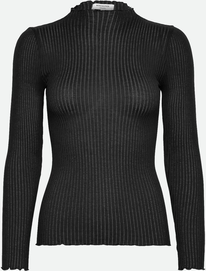 Rosemunde Shirt met lange mouwen Belize silk shirt Lange mouw comfortabel vrouwelijk zacht Zijde- Katoenmix