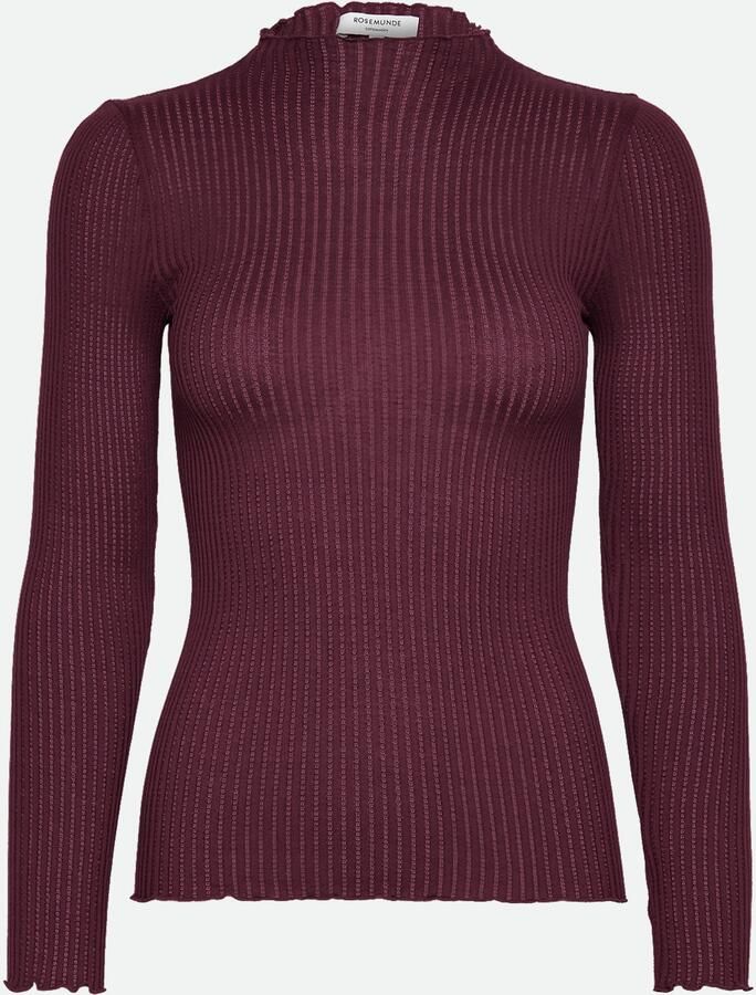 Rosemunde Shirt met lange mouwen Belize silk shirt Lange mouw comfortabel vrouwelijk zacht Zijde- Katoenmix