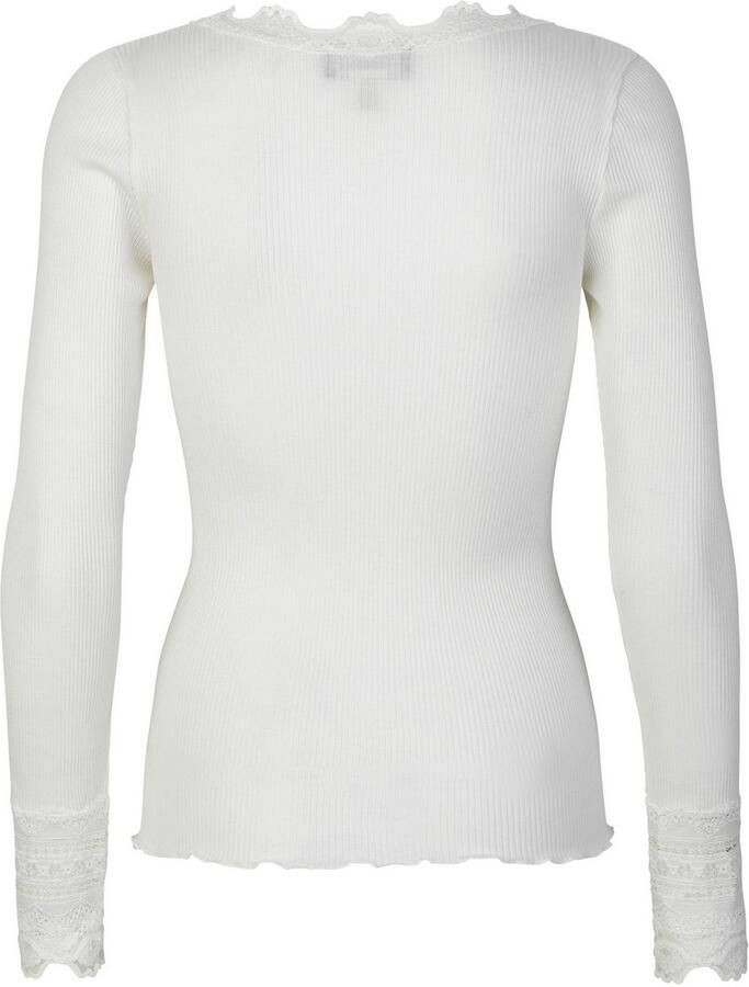 Rosemunde Shirt met lange mouwen Benita Silk Blouse Lange mouw met kant vrouwelijk comfortabel Zijde- Katoenmix - Foto 5