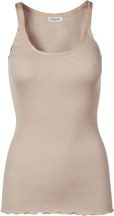 Rosemunde Shirt voor eronder Babette Silk Top zonder mouwen ronde hals basic zijdemix - Foto 4