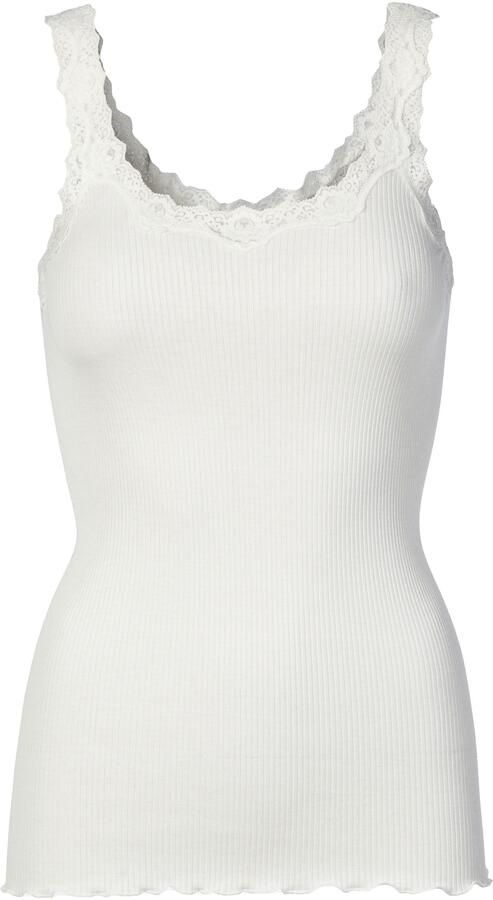 Rosemunde Tanktop Babette Silk Top omgekeerde vintage-kantenrand vrouwelijk comfortabel zijdemix - Foto 5