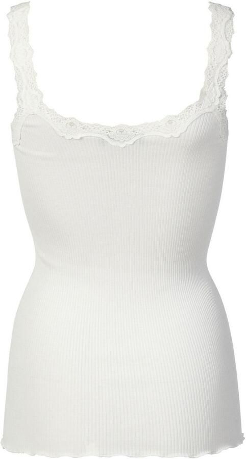 Rosemunde Tanktop Babette Silk Top omgekeerde vintage-kantenrand vrouwelijk comfortabel zijdemix - Foto 10