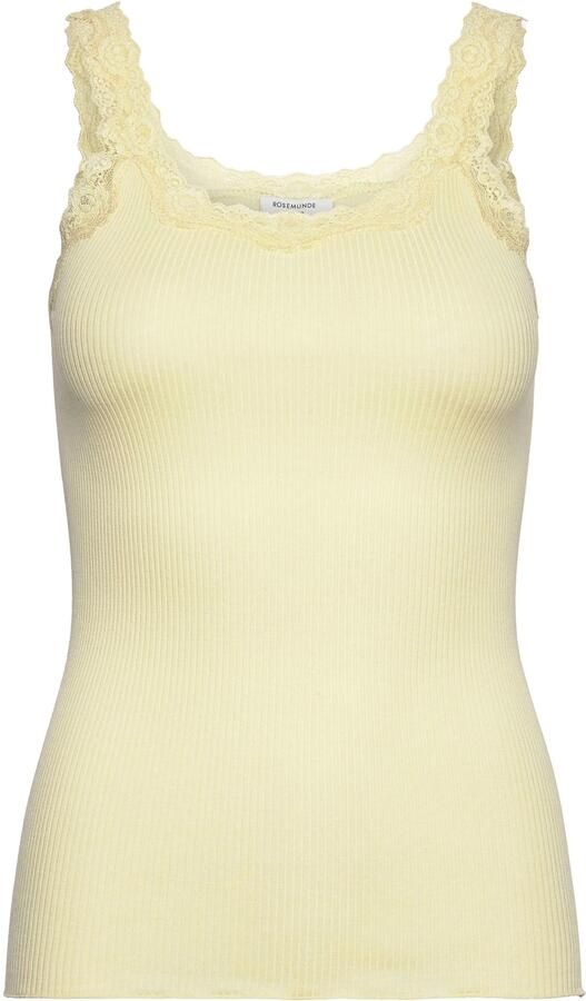 Rosemunde Tanktop Babette Silk Top omgekeerde vintage-kantenrand vrouwelijk comfortabel zijdemix - Foto 5
