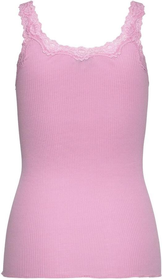 Rosemunde Tanktop Babette Silk Top omgekeerde vintage-kantenrand vrouwelijk comfortabel zijdemix - Foto 5