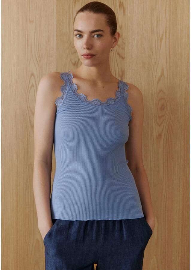 Rosemunde Tanktop Babette Silk Top Vintage-kantenrand brede bandjes vrouwelijk comfortabel zijdemix - Foto 7
