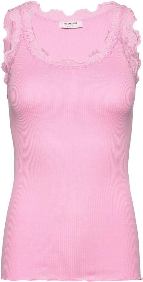 Rosemunde Tanktop Babette Silk Top Vintage-kantenrand brede bandjes vrouwelijk comfortabel zijdemix - Foto 4