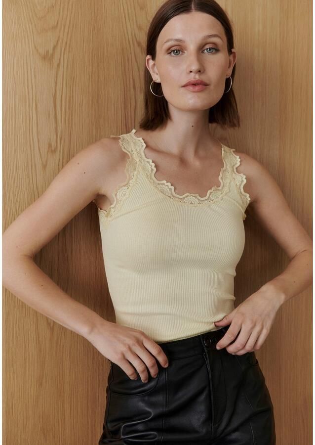 Rosemunde Tanktop Babette Silk Top Vintage-kantenrand brede bandjes vrouwelijk comfortabel zijdemix - Foto 2