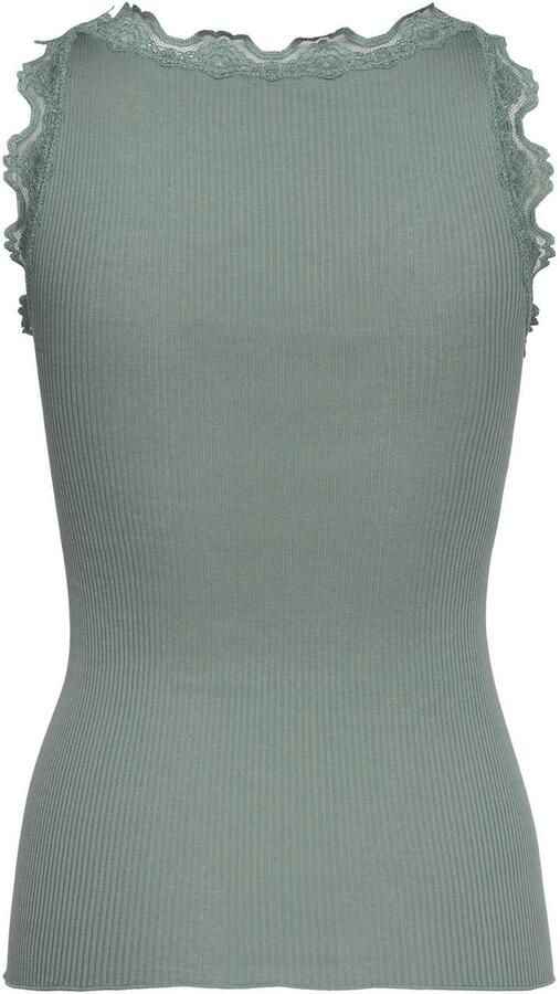 Rosemunde Tanktop Babette Silk Top Vintage-kantenrand brede bandjes vrouwelijk comfortabel zijdemix - Foto 2