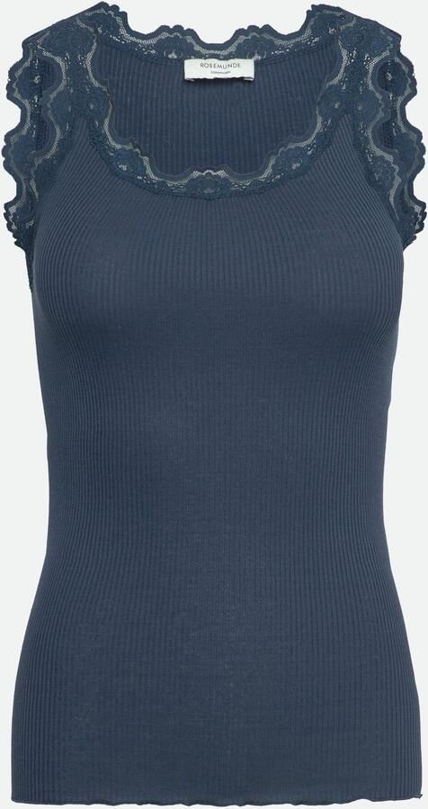 Rosemunde Tanktop Babette Silk Top Vintage-kantenrand brede bandjes vrouwelijk comfortabel zijdemix - Foto 4