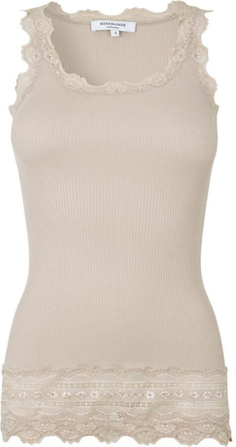 Rosemunde Tanktop Benita Silk Top Camisole Vintage-kant aan de halslijn vrouwelijk ronde hals zijdemix - Foto 3