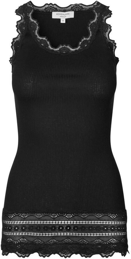 Rosemunde Tanktop Benita Silk Top Camisole Vintage-kant aan de halslijn vrouwelijk ronde hals zijdemix - Foto 2
