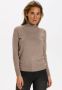 Saint Tropez Atmos Melange Rollneck Pullover Sweater Brown Dames - Thumbnail 1