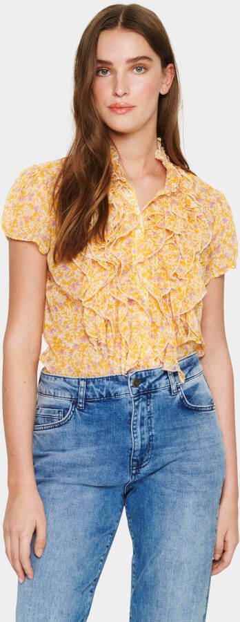 Saint Tropez Rucheblouse LiljaSZ Crinkle SS Shirt
