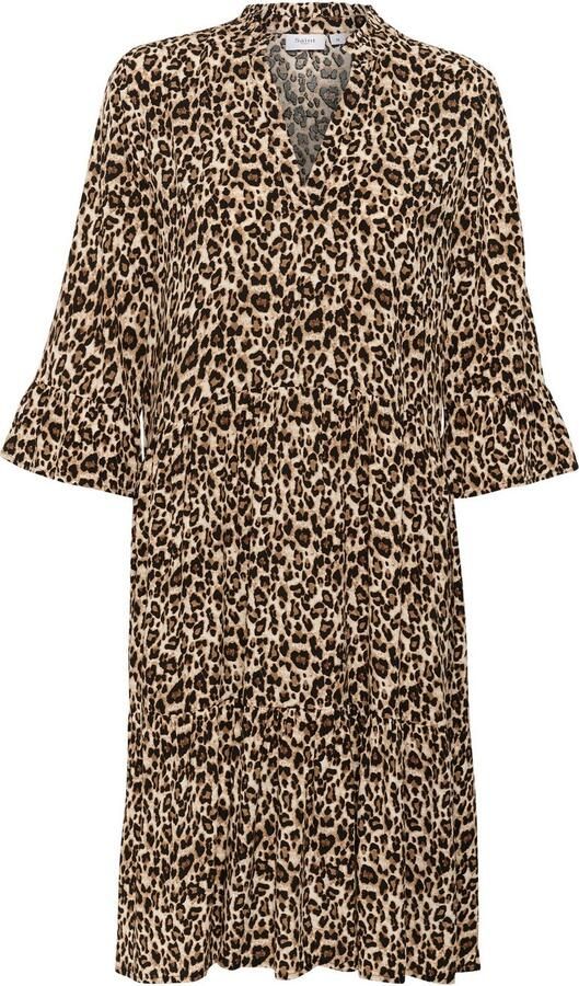 Saint Tropez Blousejurk EdaSZ dress Zomerkleid tuniekakleid met volant en 3 4 mouw - Foto 4