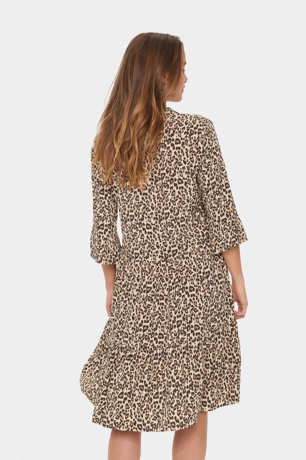 Saint Tropez Blousejurk EdaSZ dress Zomerkleid tuniekakleid met volant en 3 4 mouw - Foto 2