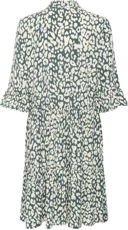 Saint Tropez Blousejurk EdaSZ dress Zomerkleid tuniekakleid met volant en 3 4 mouw - Foto 4