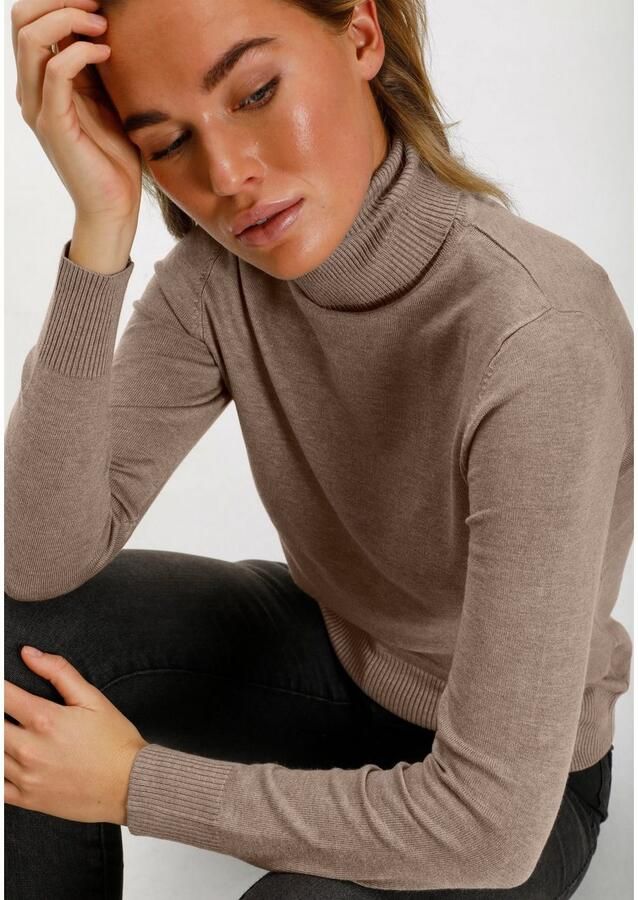 Saint Tropez Coltrui J2046 MilaSZ Rollneck Fijngebreid met viscose classic fit