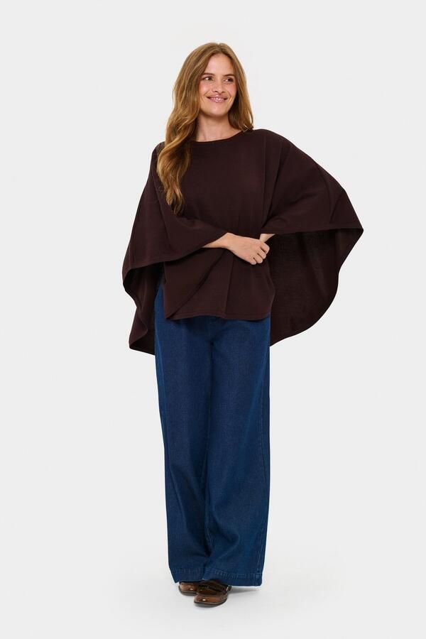 Saint Tropez Gebreide poncho BilliSZ Poncho Loose fit viscosemix - Foto 3