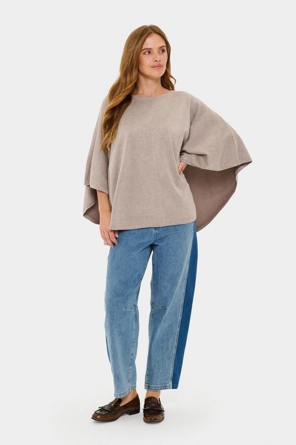 Saint Tropez Gebreide poncho BilliSZ Poncho Loose fit viscosemix - Foto 3