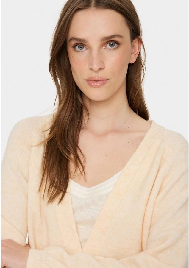 Saint Tropez Ice Melange Gebreide Trui Beige Dames - Foto 3